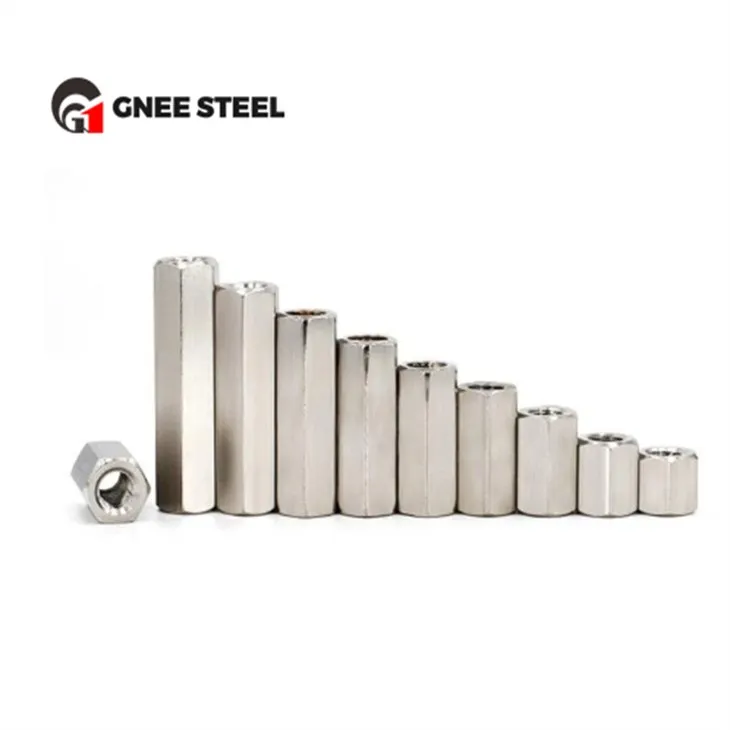 SS316 Lange zeskantkoppelingsmoeren