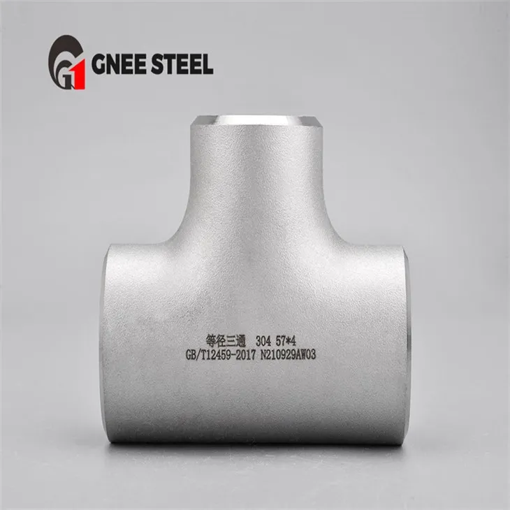 Roestvrij staal 316 304 Gelijk T-stuk
