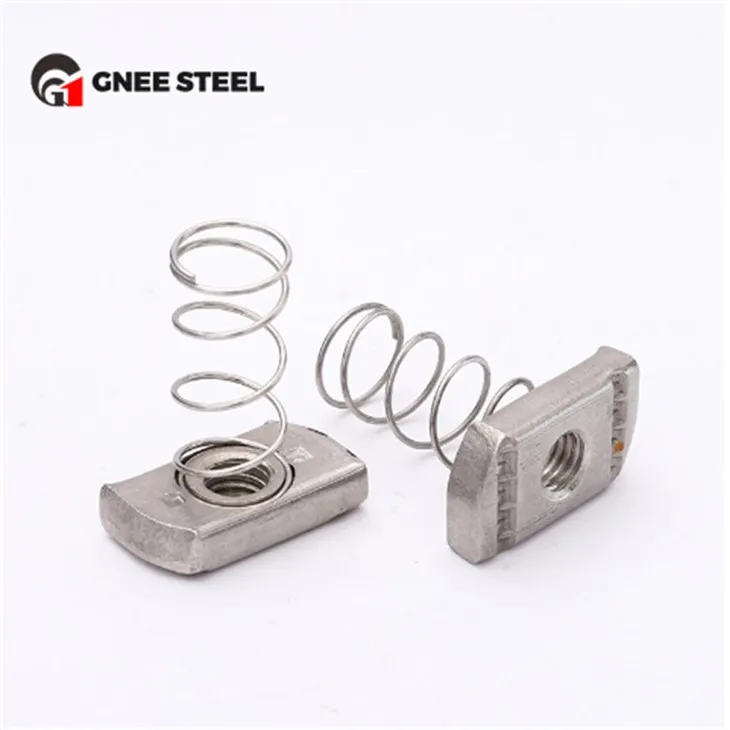 RVS veerkanaalmoeren